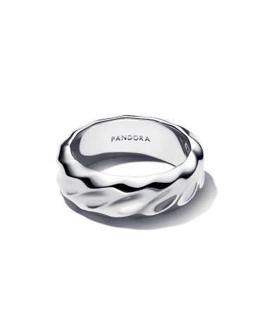 Anillo Pandora Banda Ancha Ondulada 193886C00 - foto 2