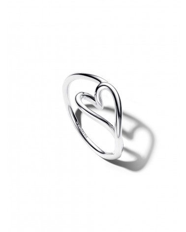 Anillo Pandora Corazón Pequeño Forma Orgánica 194361C00