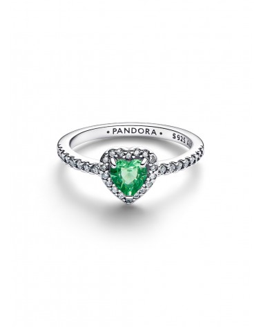 Anillo Pandora Corazón Verde Elevado 198421C08 - foto 2