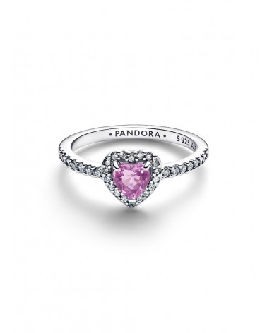 Anillo Pandora Corazón Elevado Lila 198421C12 - foto 2