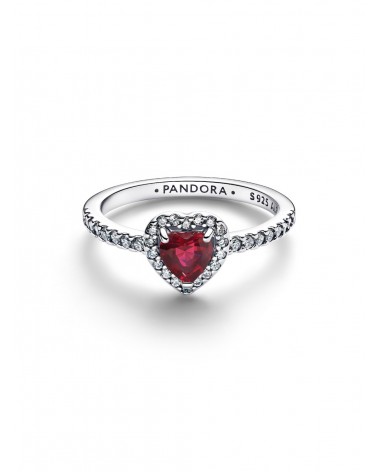 Anillo Pandora Corazón Rosa Fucsia Elevado 198421C13 - foto 2