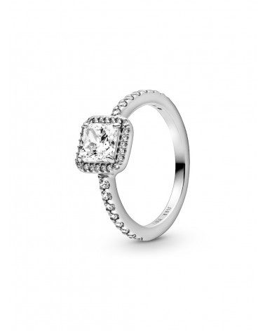 Anillo Pandora Cuadrado Halo con Brillo 198863C01
