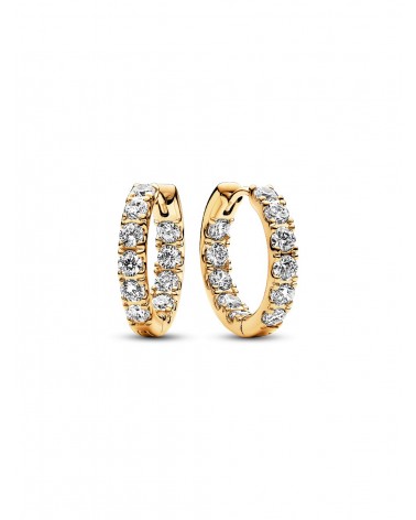 Pendientes de Aro Fila Brillante Eternidad Pandora 263002C01
