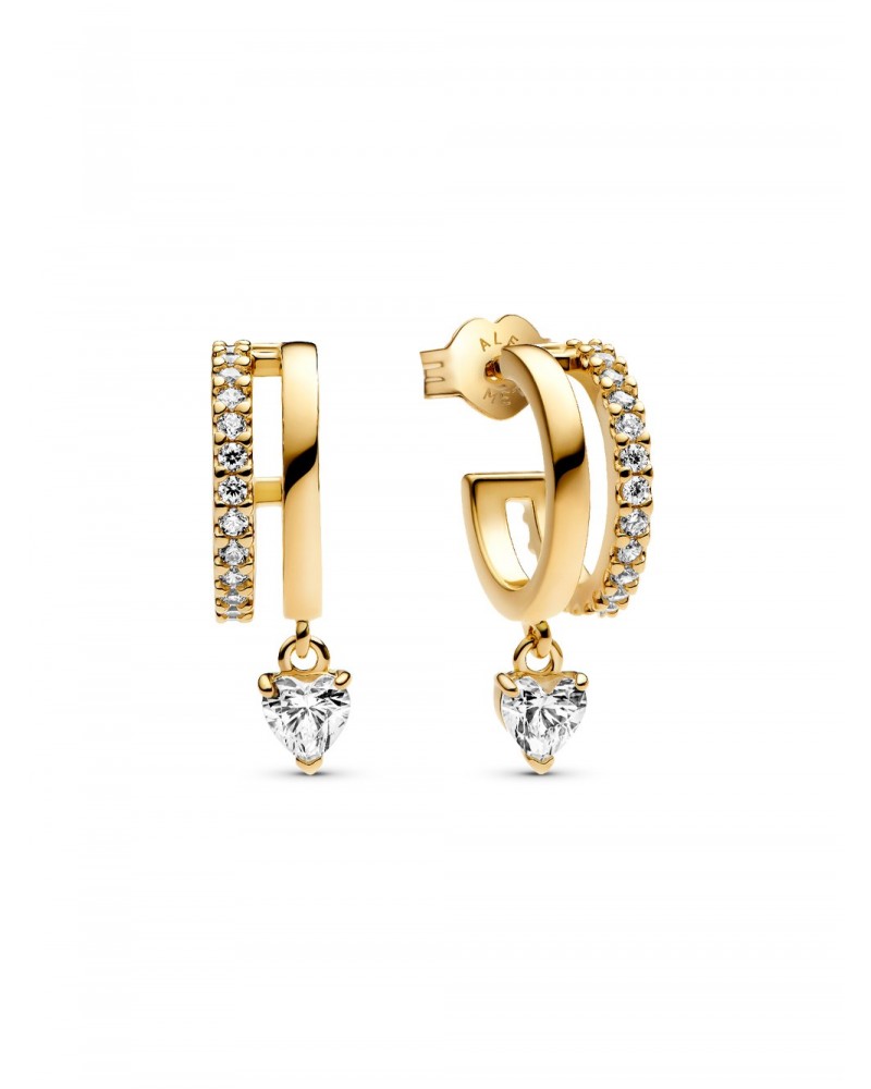 Pendientes de Aro Corazón Colgante Pandora 263685C01