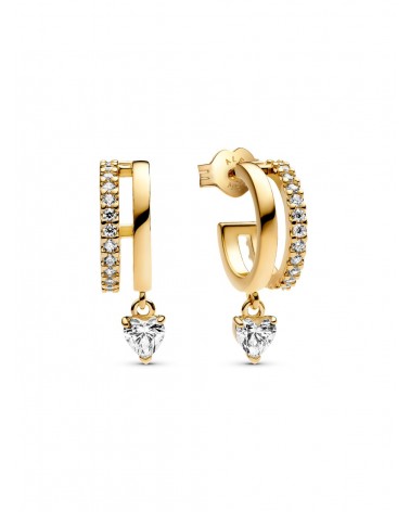 Pendientes de Aro Corazón Colgante Pandora 263685C01