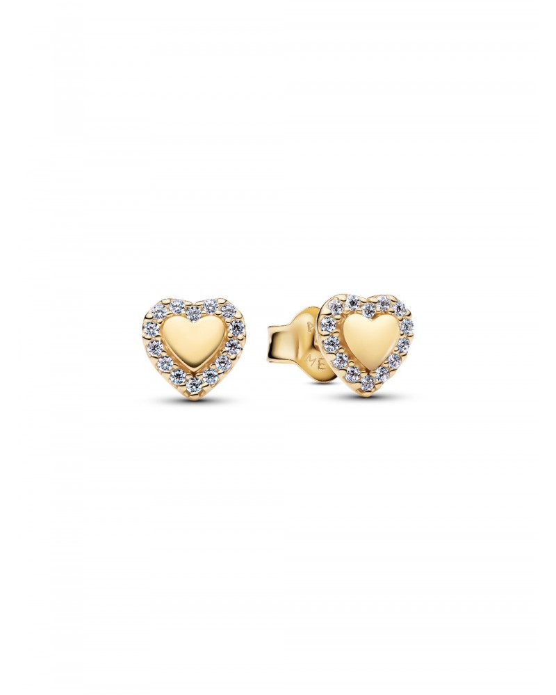 Pendientes de Botón Halo Corazón Pandora 264363C01