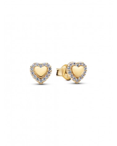 Pendientes de Botón Halo Corazón Pandora 264363C01