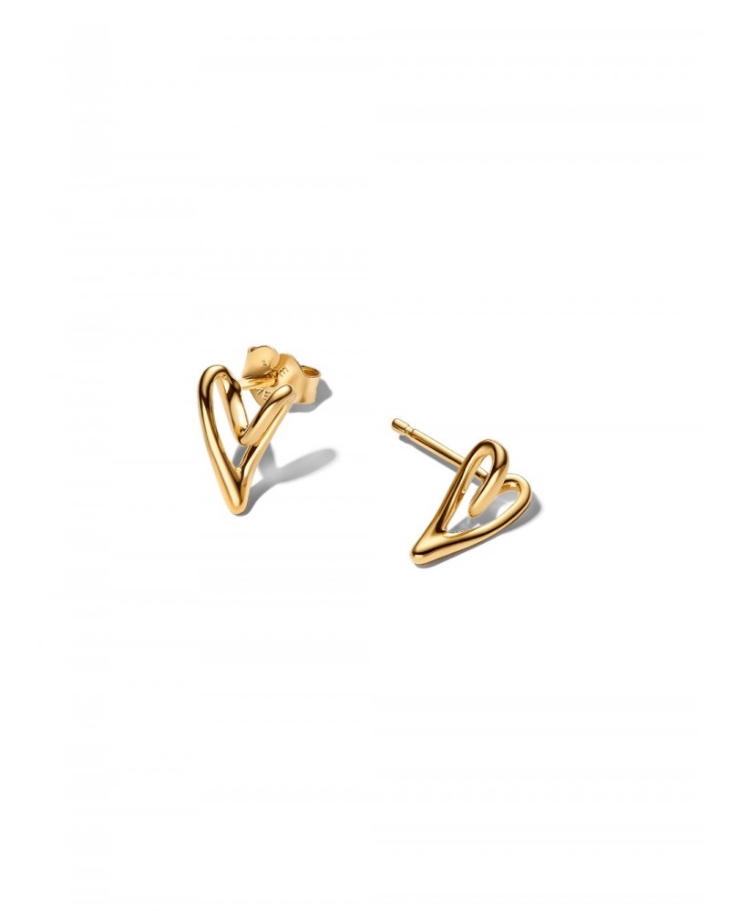 Pendientes de Botón Corazón Pequeño Forma Orgánica Pandora 264393C00