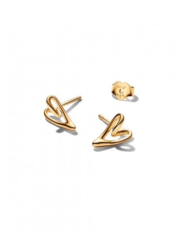 Pendientes de Botón Corazón Pequeño Forma Orgánica Pandora 264393C00 - foto 2