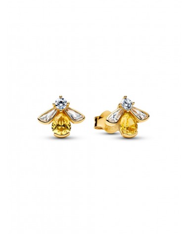 Pendientes de botón Abeja Miel Pandora 264559C01