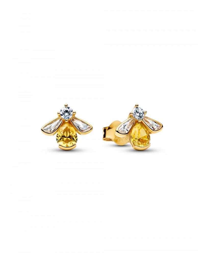 Pendientes de botón Abeja Miel Pandora 264559C01