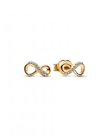 Pendientes de Botón Infinito Brillante Pandora 268820C01