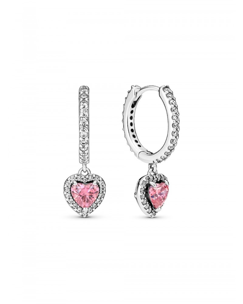 Pendientes de Aro Corazón Halo Brillante Pandora 291445C01