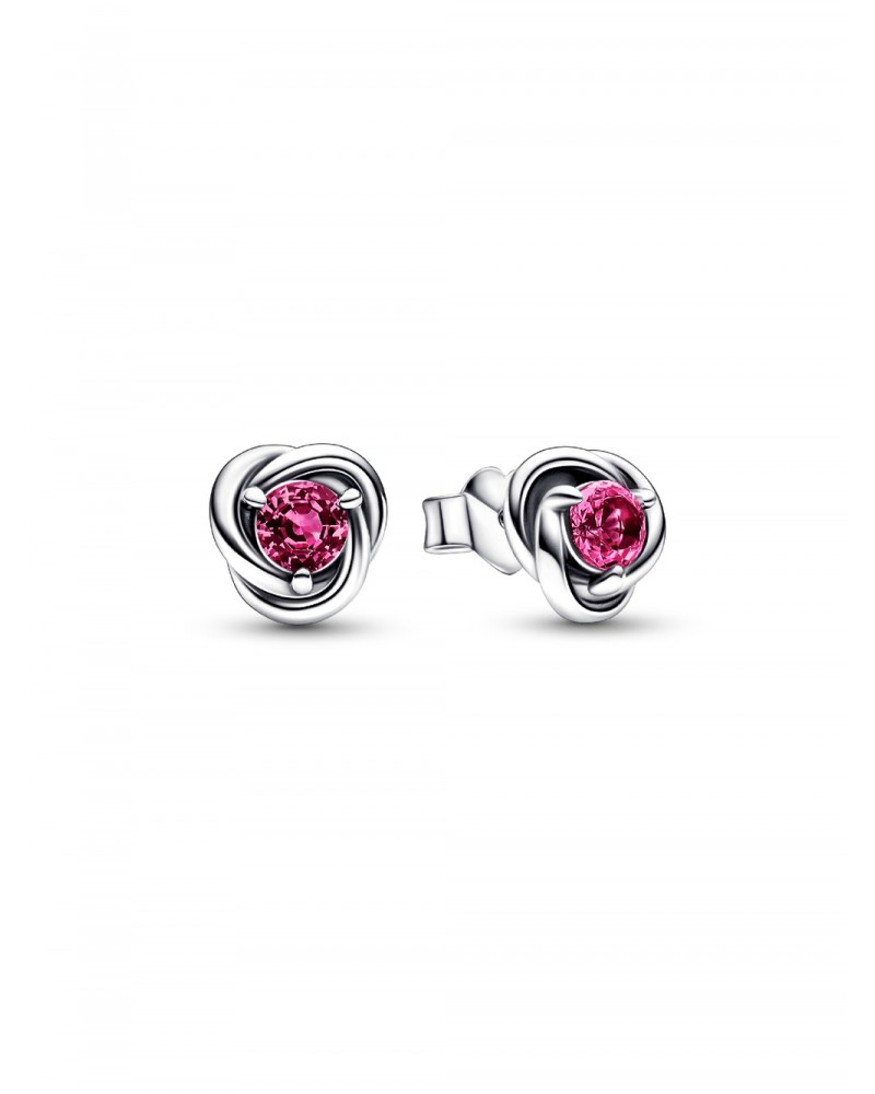 Pendientes de botón Círculo Eternity Octubre Pandora 292334C05