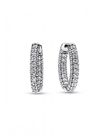 Pendientes de Aro Fila de Pavé Pandora 292624C01