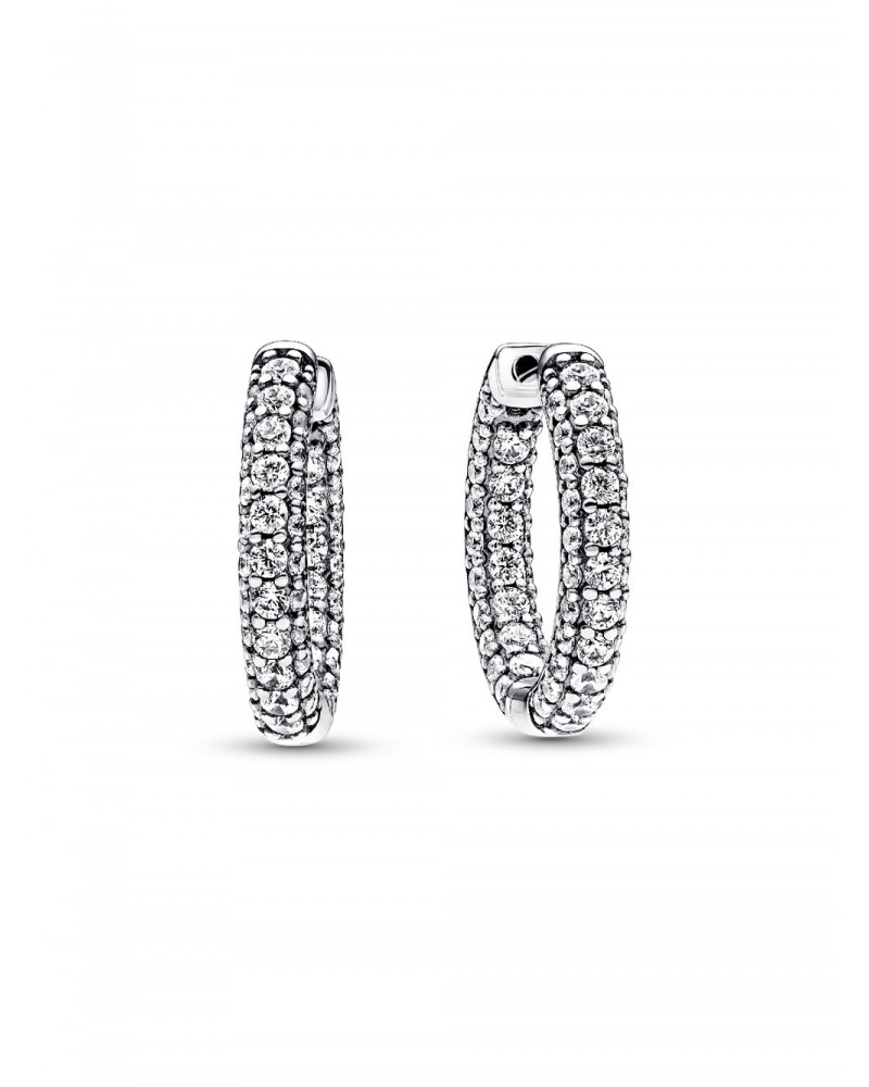 Pendientes de Aro Fila de Pavé Pandora 292624C01