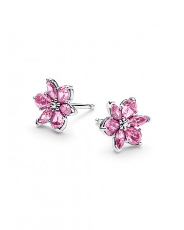 Pendientes de botón Herbario Flor Rosa Brillante Pandora 292633C02 - foto 2