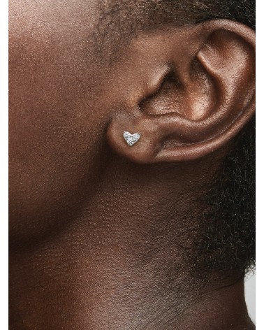 Pendientes de Botón Corazón y Triple Gema Pandora 293003C01 - foto 2