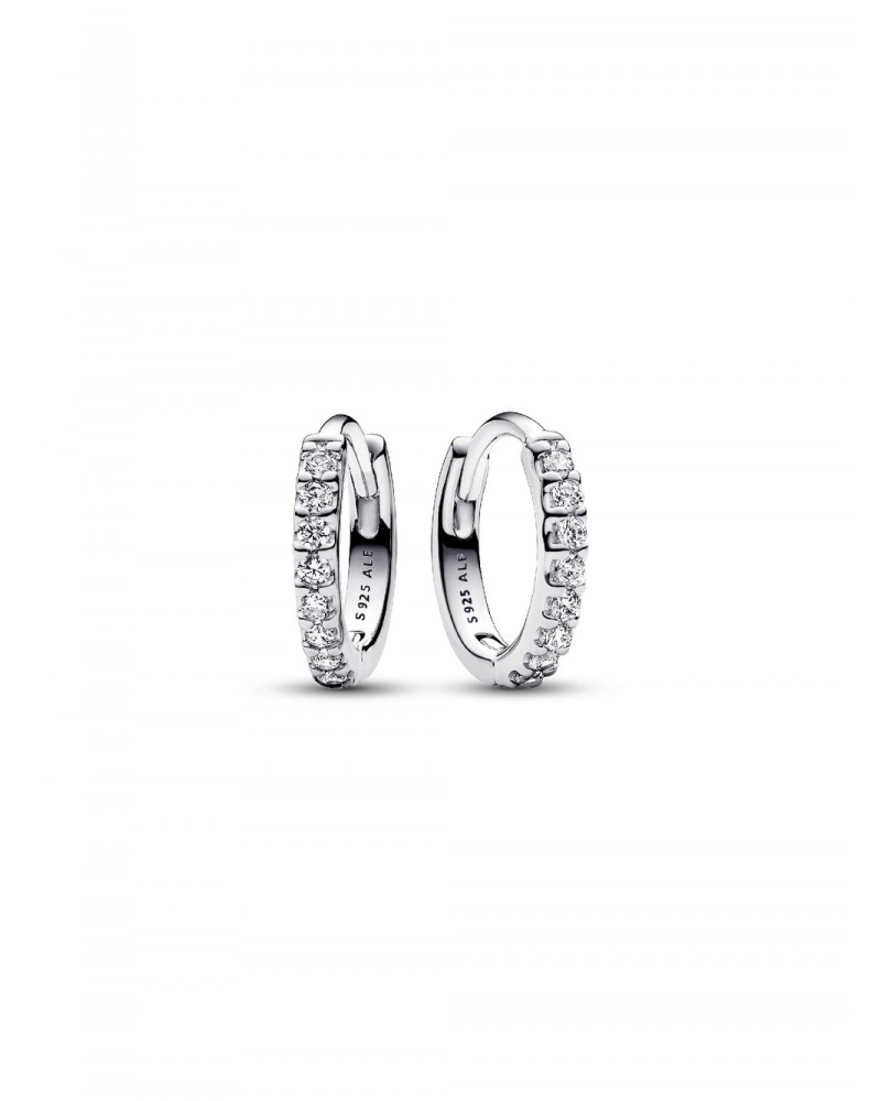 Pendientes de Aro Abrazo Brillantes Pandora 293015C01