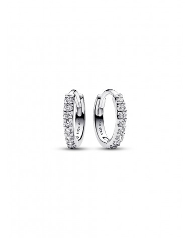 Pendientes de Aro Abrazo Brillantes Pandora 293015C01