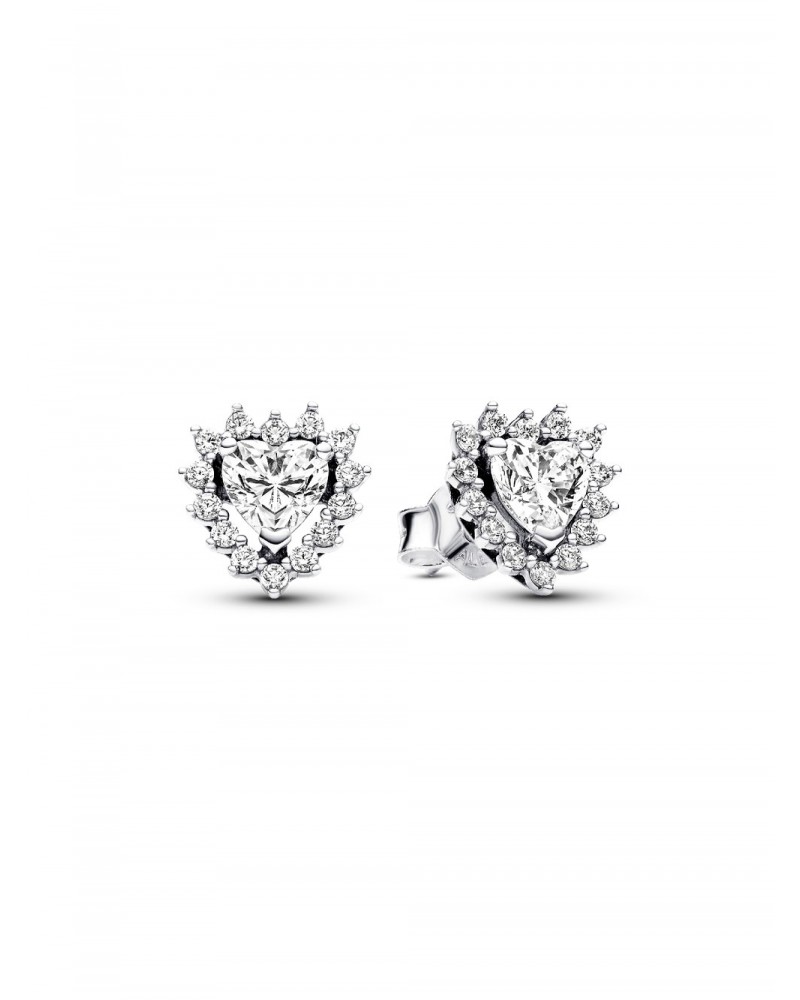 Pendientes de Botón Halo Corazón Brillante Pandora 293097C01