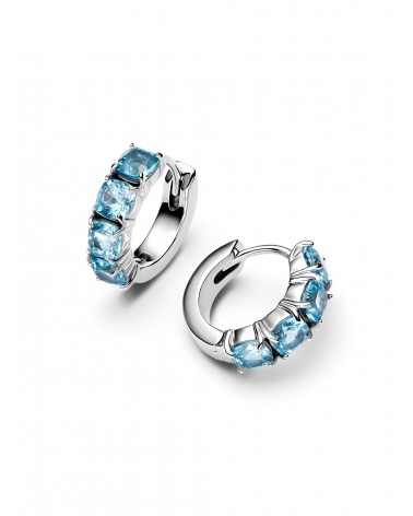Pendientes de Aro Azul Claro Pandora 293851C01 - foto 2