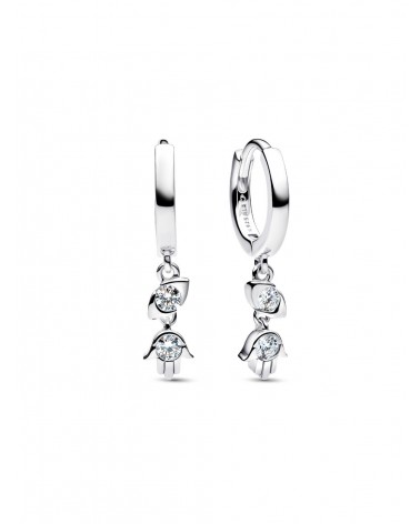 Pendientes de Aro Talismán con Diamantes Creados en Laboratorio Pandora 294587C01