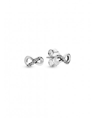 Pendientes de Botón Infinito Brillante Pandora 298820C01