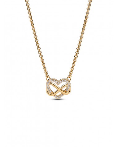 Collar Pandora Corazón Infinito Brillante 362666C01
