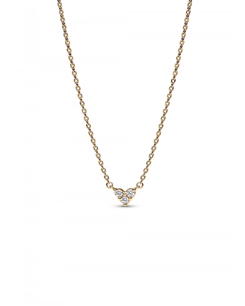 Collar Pandora de Cadena Corazón Triple Gema 363014C01