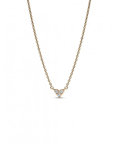 Collar Pandora de Cadena Corazón Triple Gema 363014C01