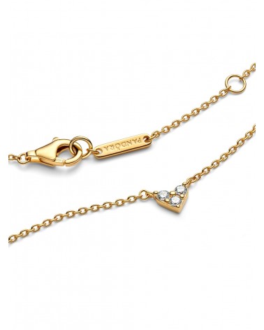 Collar Pandora de Cadena Corazón Triple Gema 363014C01 - foto 3