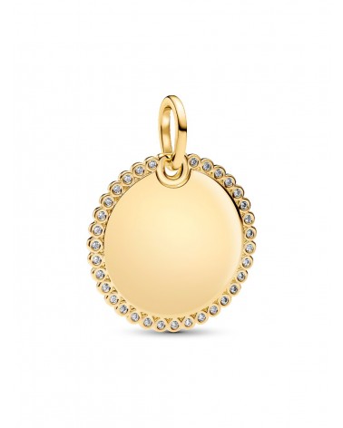 Colgante Pandora Etiqueta Redonda Brillante Grabable 364007C01