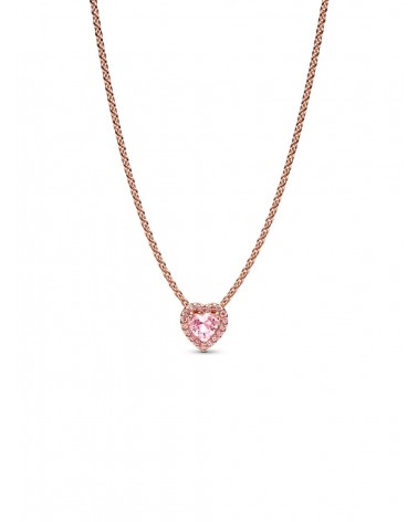 Collar Pandora Corazón Rosa 388425C02