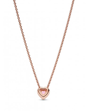 Collar Pandora Corazón Rosa 388425C02 - foto 2