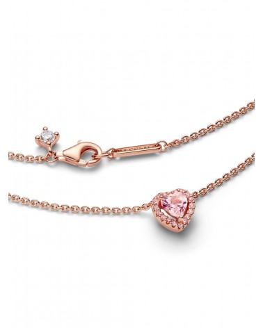 Collar Pandora Corazón Rosa 388425C02 - foto 3