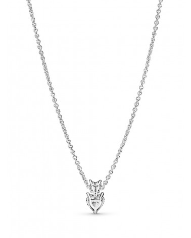 Collar Pandora Colgante Doble Corazón Brillante 391229C01 - foto 2