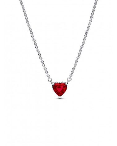 Collar Pandora con Colgante Halo y Corazón Brillantes 392542C01