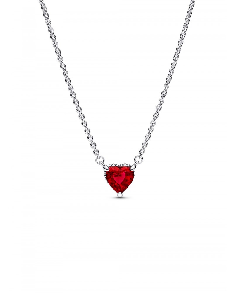 Collar Pandora con Colgante Halo y Corazón Brillantes 392542C01