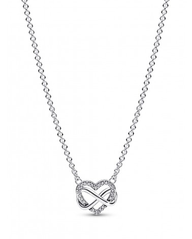 Collar Pandora Corazón Infinito Brillante 392666C01