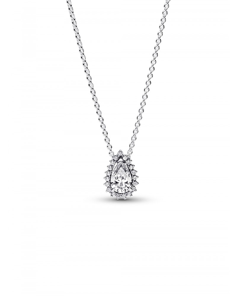 Collar Pandora Halo Brillante Corte Pera 392832C01