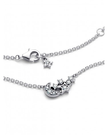 Collar Pandora Luna y Estrella Brillantes 392991C01 - foto 3