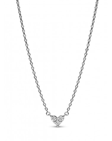Collar Pandora Corazón triple Gema 393014C01