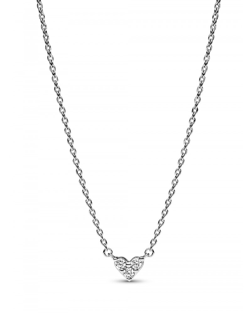 Collar Pandora Corazón triple Gema 393014C01