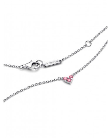 Collar Pandora Corazón Rosa Triple Gema 393014C02 - foto 2