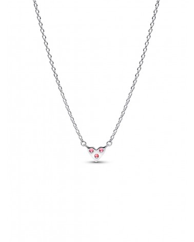 Collar Pandora Corazón Rosa Triple Gema 393014C02 - foto 3