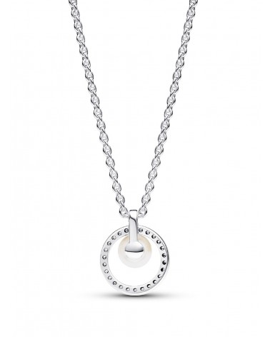 Collar Pandora Pavé y Perla Cultivada de Agua Dulce Tratada 393165C01 - foto 2