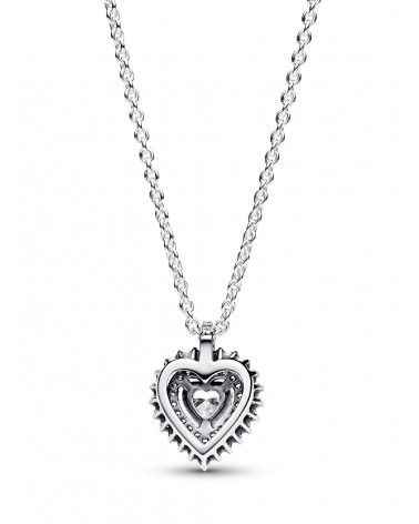 Collar Pandora con Colgante Halo y Corazón Brillantes 393099C01 - foto 2
