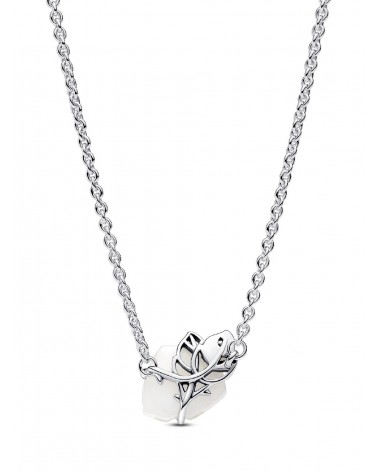 Collar Pandora Rosa Blanca Floreciendo 393206C01 - foto 2