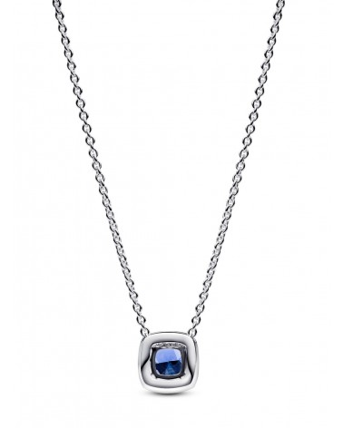 Collar Pandora Halo Azul Cuadrado Brillante 393560C01 - foto 2